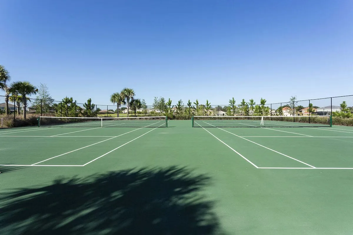 Tennis courts at Solterra Resort